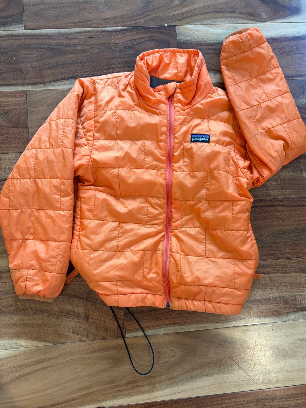 Patagonia Kids Orange Packable Puffer Jacket